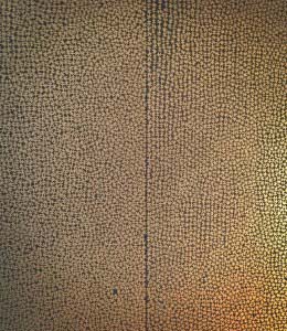 《金刚咒》／木板 宣纸 墨 金属漆／90x200cm／2016／